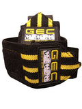 GEC BLACK/YELLOW LIFTING WRIST STRAPS